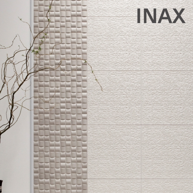 이낙스 INAX 친환경 습도 조절 타일 에코카라트 리브스톤 화이트