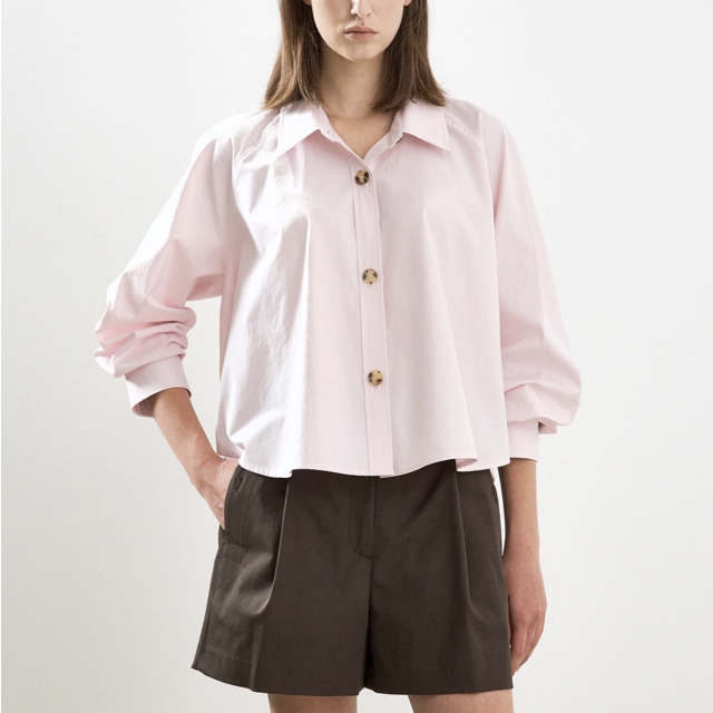 Aveline 아벨린 나그랑 크롭셔츠