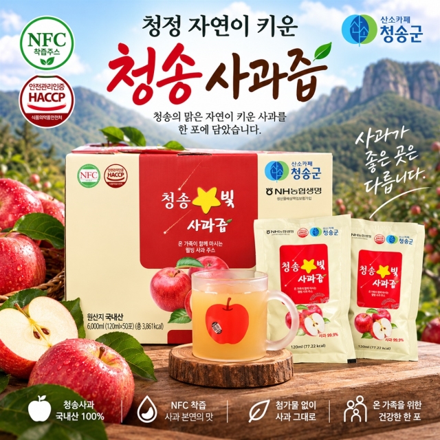 청송 사과즙 