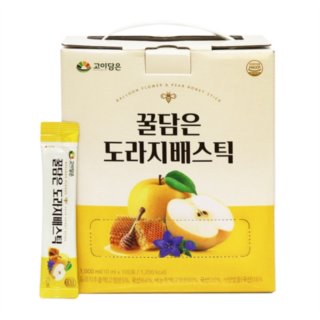 고이담은 꿀담은 도라지배스틱 10ml x100포