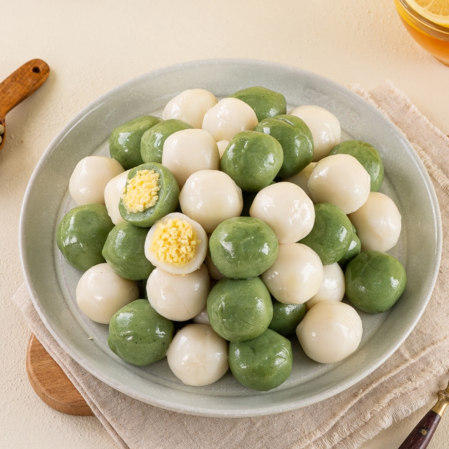 [귀정떡방]제주 전통 송편 고소한 녹두볼떡 500g