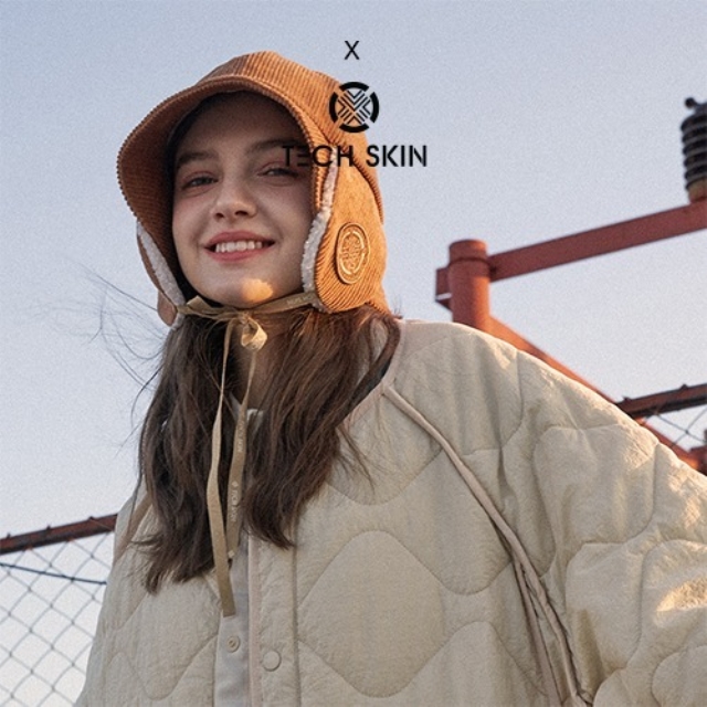 X TECHSKIN CORDUROY EARMUFF BUCKET HAT PUBLIC