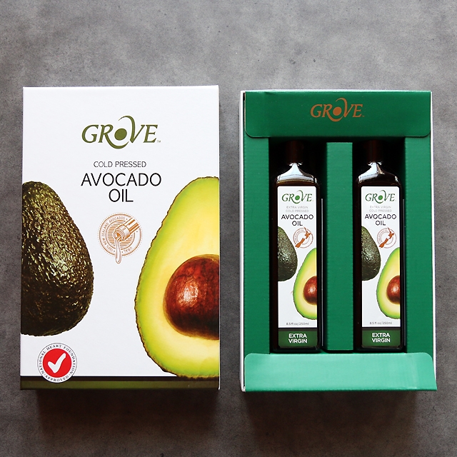 그로브 냉압착 아보카도오일 250ml x 2병구성 선물세트 뉴질랜드산 엑스트라버진 비정제