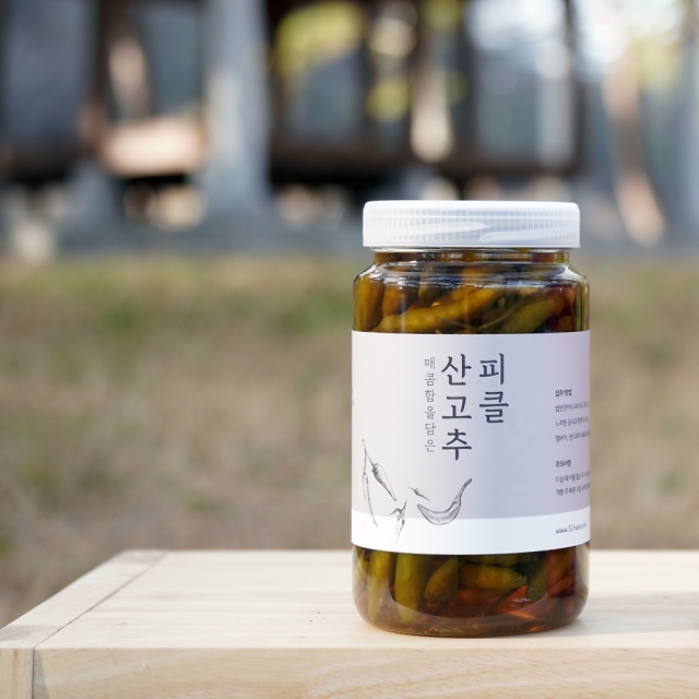 수제 산고추피클 절임 580g