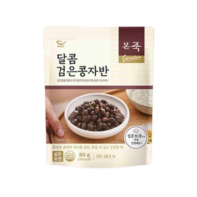 [본죽] 간편조리 밑반찬 달콤 검은콩자반 80g