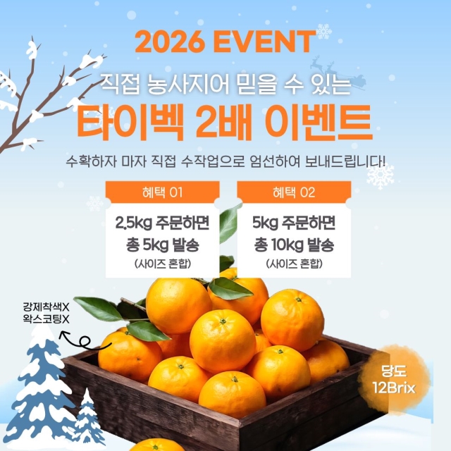 [1+1이벤트]초고당도 타이벡 감귤