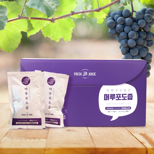 [농부야부탁해] 머루포도즙 100ml X 30포