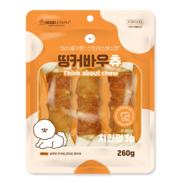 띵커바우츄 치킨껌 3p(길이 약20cm)