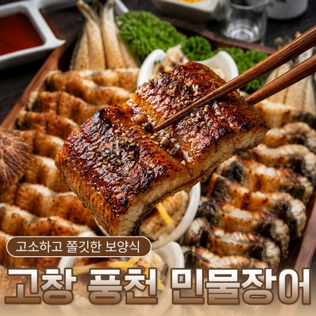 [흙내제거/당일손질] 고창 자포니카 풍천 민물장어 1kg (소스2종+생강 증정)