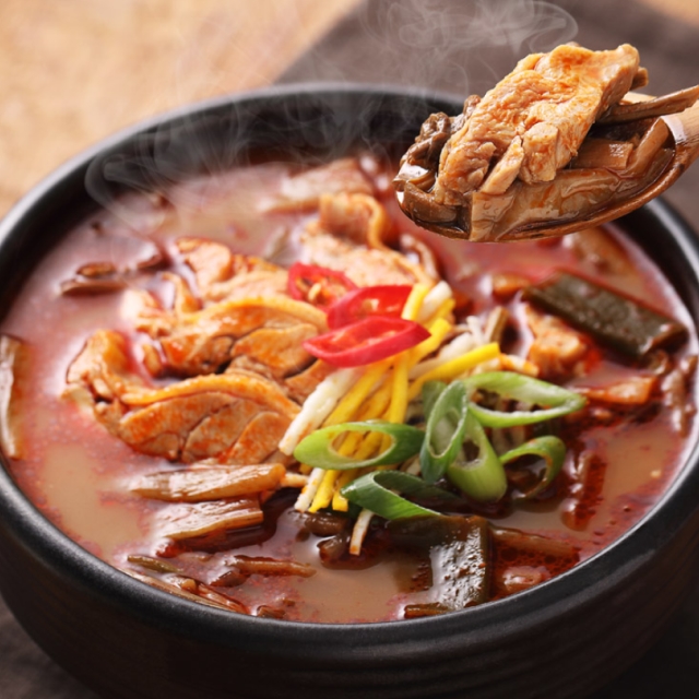 진한 닭개장 550g 얼큰한 닭국물 간편식 