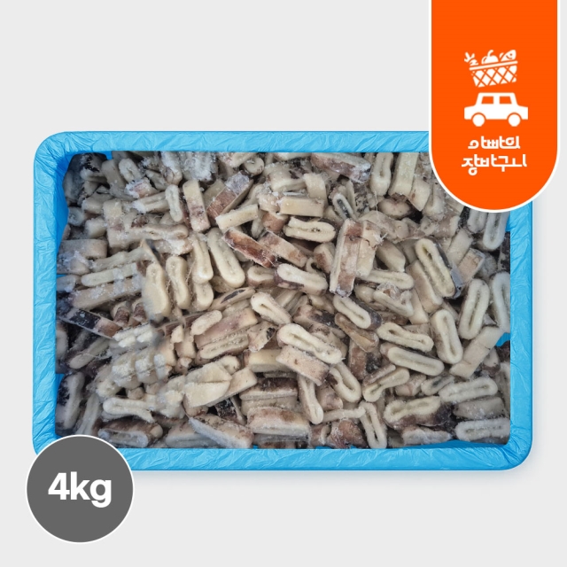 냉동 오징어링 4kg 절단 통오징어 링채 튀김용 볶음용 업소용