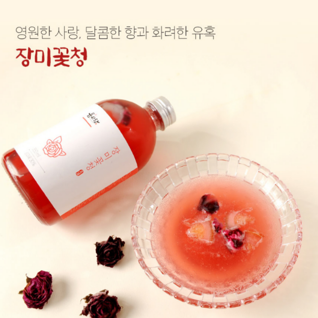 장미꽃청350ml