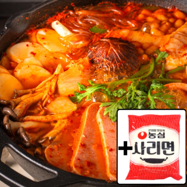 [송탄부대찌개] 송탄 원조 그 맛! 진한 사골 육수 송가네 송탄 부대찌개 1+1 구성 