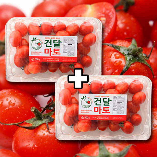 ★가격파괴★ 두박스! 탱글한 식감 고당도 스테비아 방울 토마토 500g+500g