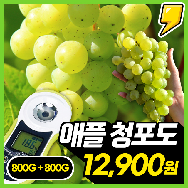 씨없는 고당도 애플청포도 오톰크리스피 포도 800G+800G