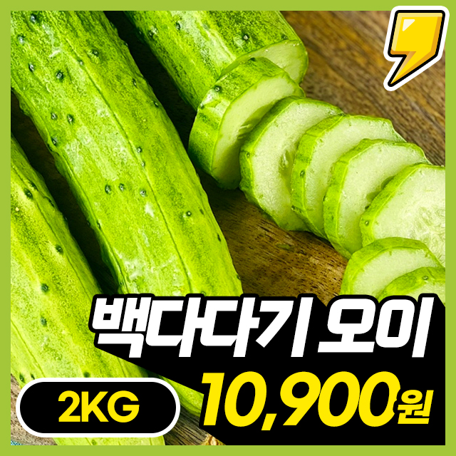 [백다다기오이] 100% 국내산 신선한 백오이 백다다기 오이 2KG~