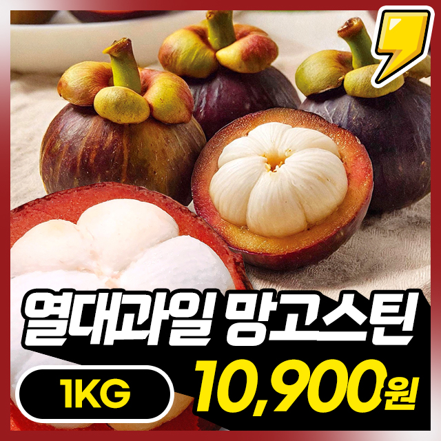[항공직송] 열대 과일의 여왕! 달콤한 생 망고스틴 1KG/2KG