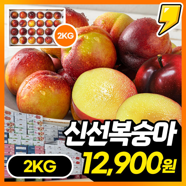 1년 중 딱 2주만! 천도+황도 = 달콤한 신선 복숭아 2KG