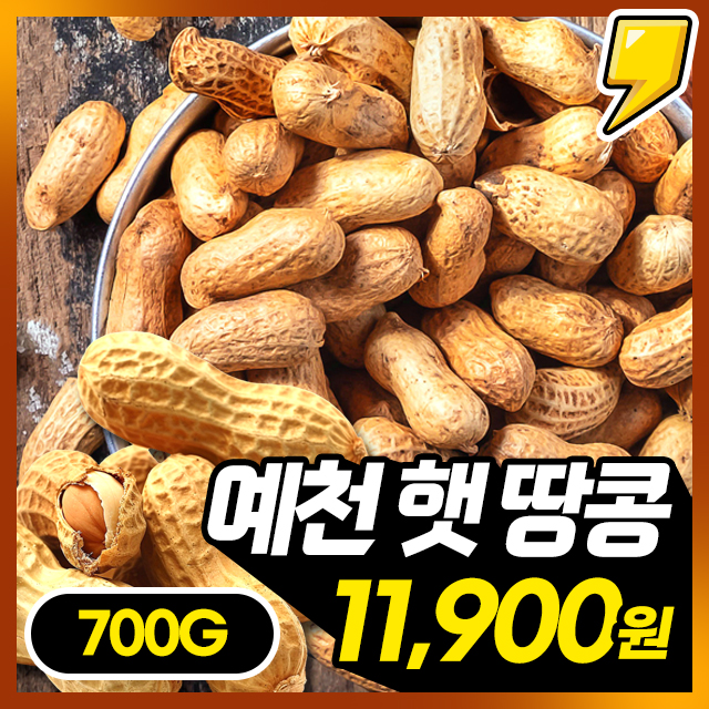 25년 햇! 고소한 땅콩 예천 노지 피땅콩 700g