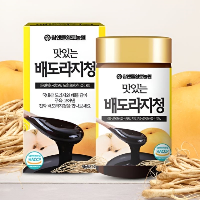 [배도라지청] 국내산 배와 도라지를 진하게 고아넣은 배도라지청 1박스