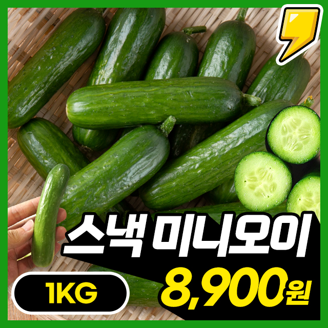 [미니오이] 앙증맞은 크기에 영양가득 아삭한 미니오이 1kg~
