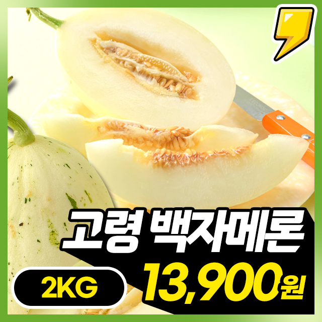 [백자메론] 부드러운 과육이 매력적인 백자메론 2KG~