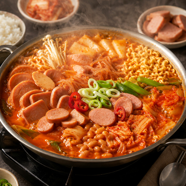 [송탄부대찌개] 송탄 원조 그 맛! 진한 사골 육수 송가네 송탄 부대찌개 1+1 구성 