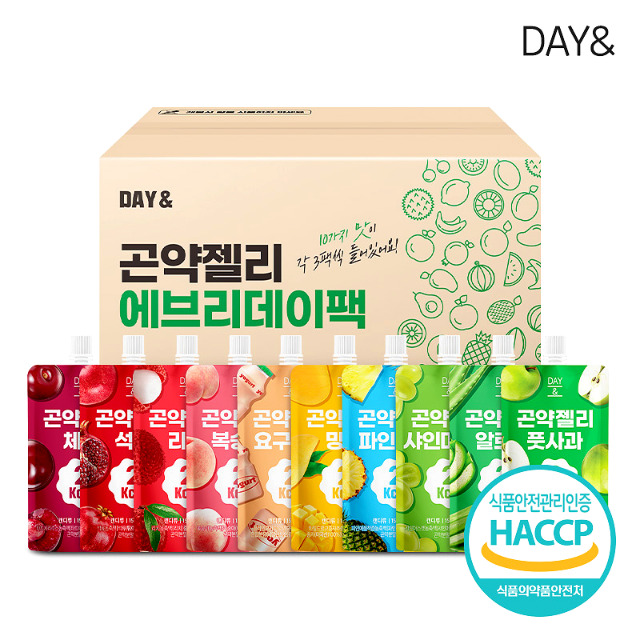 [에브리팩] 데이앤 2kcal 곤약젤리 에브리데이팩 10종 150ml×30팩×1박스 ~