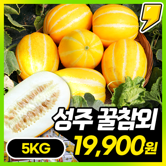 제철 꿀달달! 성주 하우스 꿀 참외 5KG 한박스 초특가